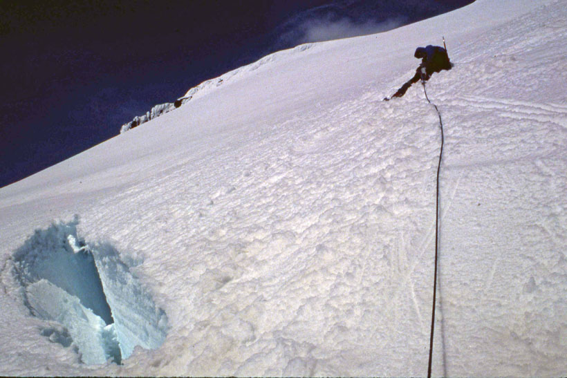 Roy on belay