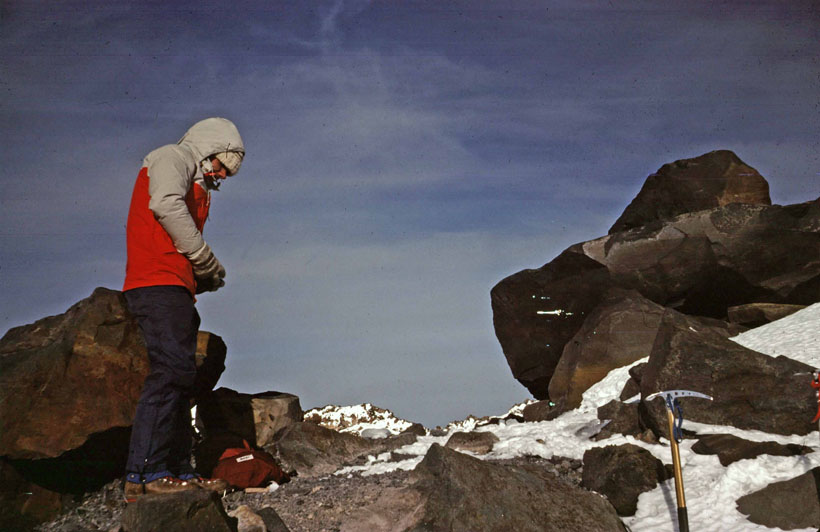 Kim on summit Mt Rainier